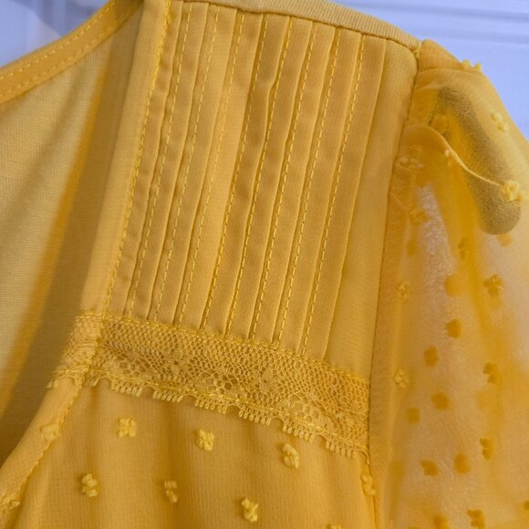 LC Lauren Conrad Yellow Blouse - Picture 3 of 5